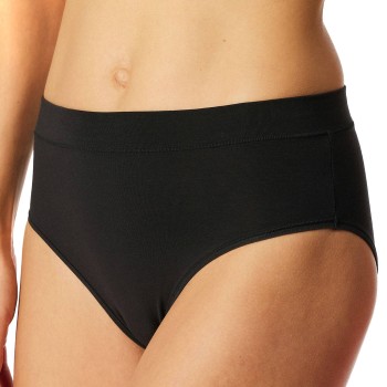 Schiesser Trusser Unique Cotton Rio Brief Sort bomuld Medium Dame
