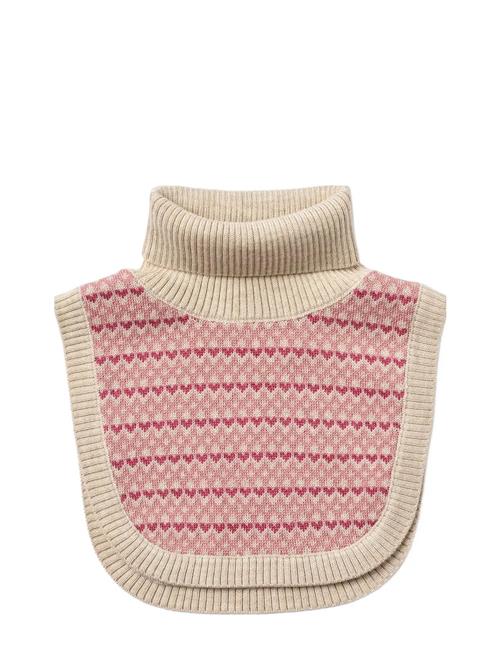Jacquard Neckwarmer Majo Wheat Pink