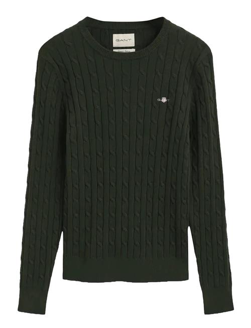 Stretch Cotton Cable C-Neck GANT Green