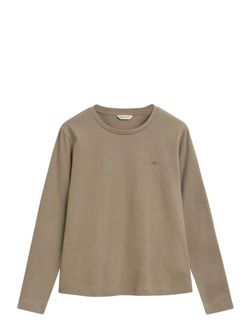 Reg Shield Ls T-Shirt GANT Beige