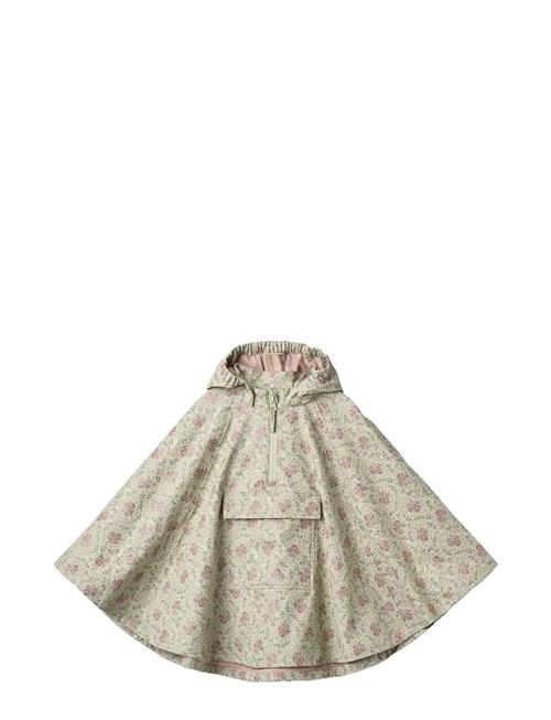 Raincape Drops Wheat Green
