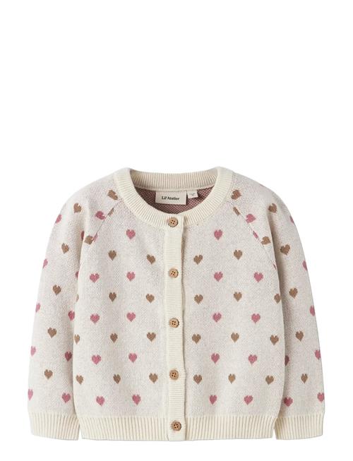 Nmfsaran Ls Knit Card Heart Lil Lil'Atelier Cream