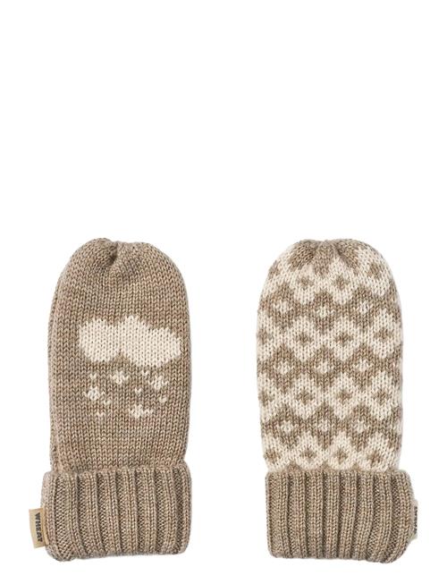 Jacquard Mittens Towsi Wheat Beige