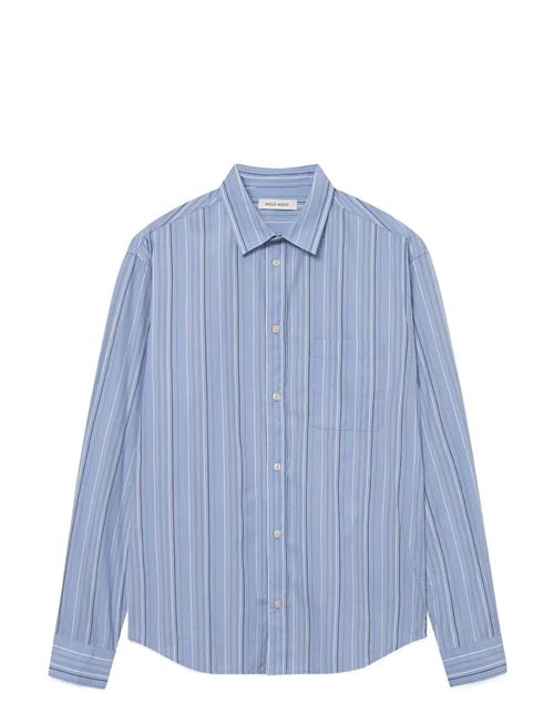 Wwcarter Shirt Stripe 25115 WOOD WOOD Blue