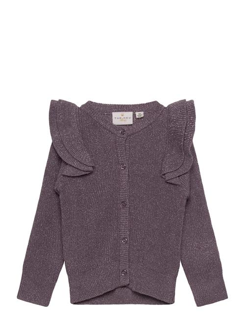 Tnstperle Glitter Knit Cardigan The New Purple