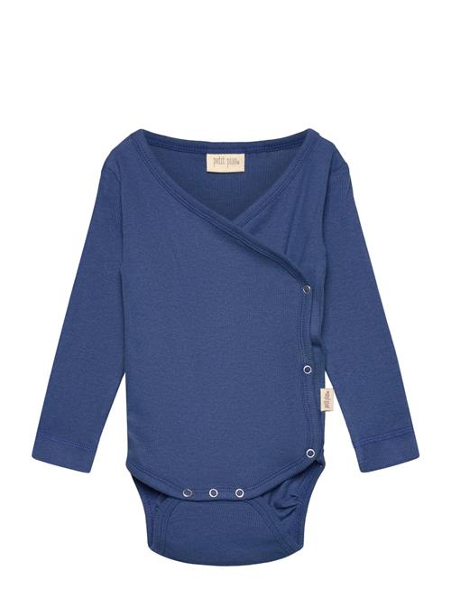 Ppdi Body L/S Fold Over Nb Noos Petit Piao Blue