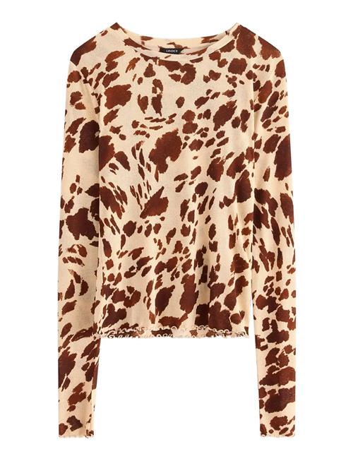 Langærmet Top Lindex Beige