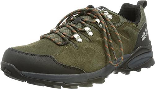 JACK WOLFSKIN Lave sko 'Refugio'  oliven / sort / hvid