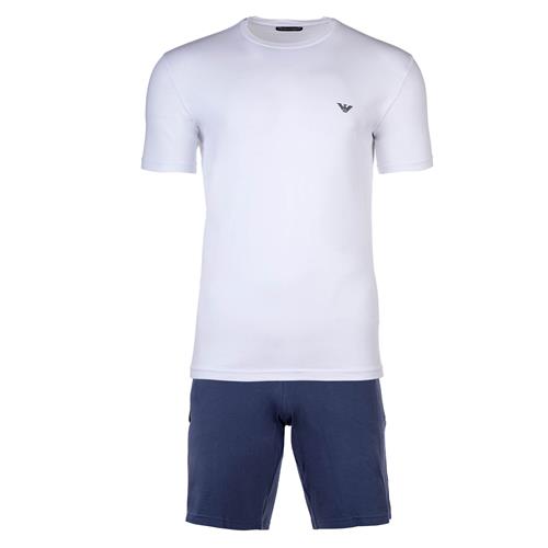 Emporio Armani Pyjamas kort  navy / sort / hvid