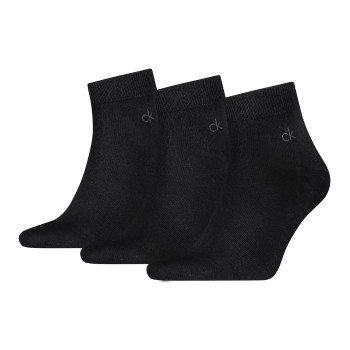 Calvin Klein Strømper 3P Classic Quarter Socks For Men Sort Str 43/46 Herre