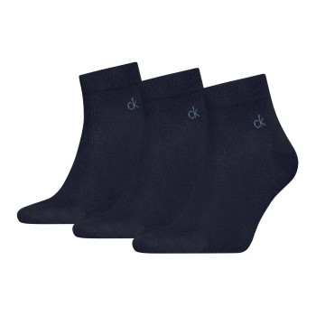 Calvin Klein Strømper 3P Classic Quarter Socks For Men Navy Str 43/46 Herre