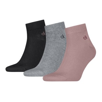 Calvin Klein Strømper 3P Classic Quarter Socks For Men Flerfarvet Str 39/42 Herre
