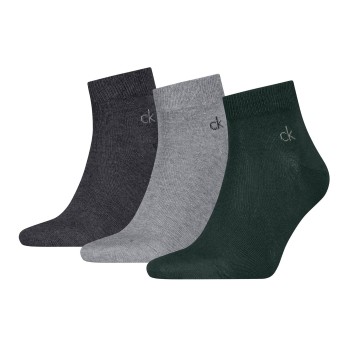 Calvin Klein Strømper 3P Classic Quarter Socks For Men Flerfarvet-2 Str 43/46 Herre