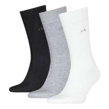 Calvin Klein Strømper 3P Classic Socks For Men Sort/Grå Str 39/42 Herre