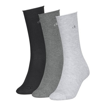 Calvin Klein Strømper 3P Classic Socks For Women Grå Str 35/38 Dame