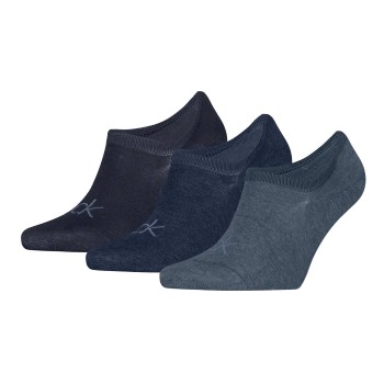 Calvin Klein Strømper 3P Footie Men Socks High Cut Marine/Blå Str 39/42 Herre