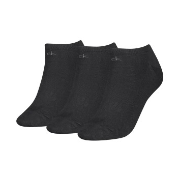 Calvin Klein Strømper 3P Sneaker Socks For Women Sort Str 35/38 Dame
