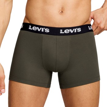Levis 2P Repeat Logo Boxer Brief Khaki bomuld Large Herre