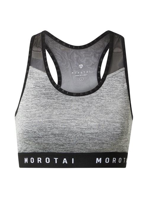 MOROTAI Sports-BH  grå / sort / hvid