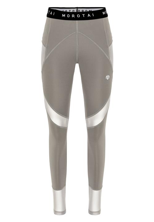 MOROTAI Sportsbukser 'Naka'  taupe / sort / sølv / hvid