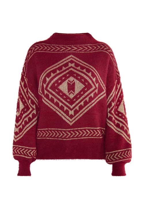 usha FESTIVAL Pullover  kit / carminrød
