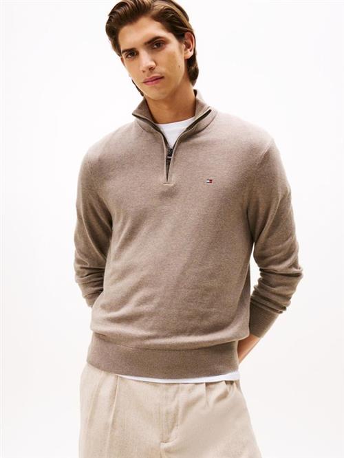 PIMA ORG CTN CASHMERE ZIP MOCK