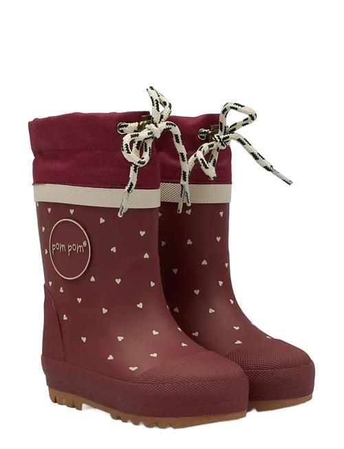 Gumboots™ Thermo Pom Pom Burgundy
