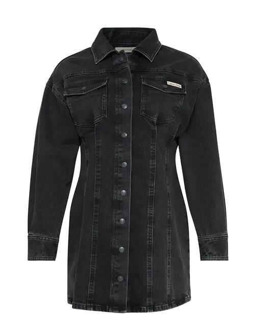Ls Denim Mini Dress Ck Essential Calvin Klein Jeans Black