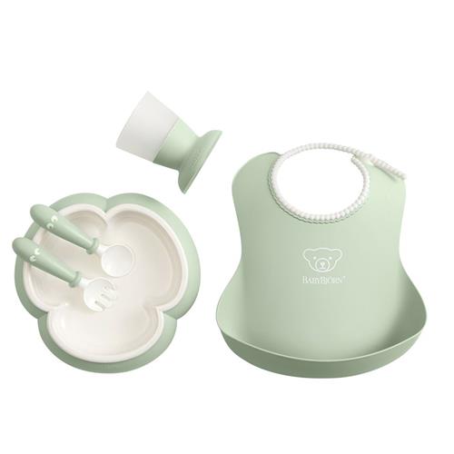 BabyBjörn Baby Dinner Set Powder Green One Size      unisex