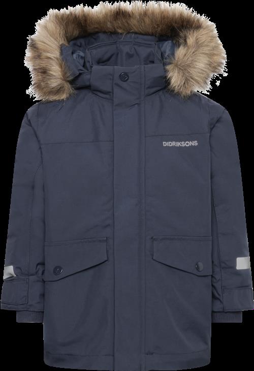 Didriksons Bjärven Kids 4 Parka Navy  Navy-120 cm  Marineblå  120 cm  unisex
