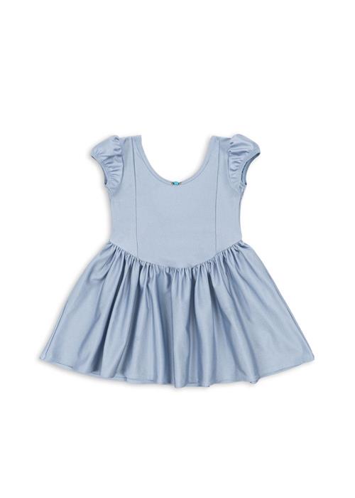 Konges Sløjd Mousse Puff-kjole Zen Blue  Zen Blue 5-6 Y  Blå  5-6 år  kvinde