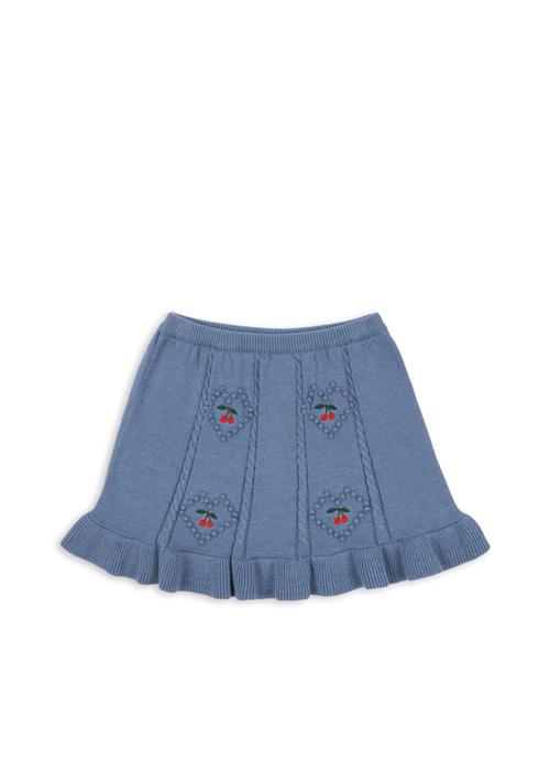 Konges Sløjd GOTS Soleil Strikket Nederdel Country Blue  Country Blue 18 months  Blå  18 måneder  kvinde