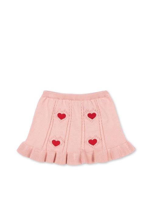 Konges Sløjd GOTS Soleil Strikket Nederdel Silver Pink  Silver Pink 7-8 Y  Lyserød  7-8 år  kvinde