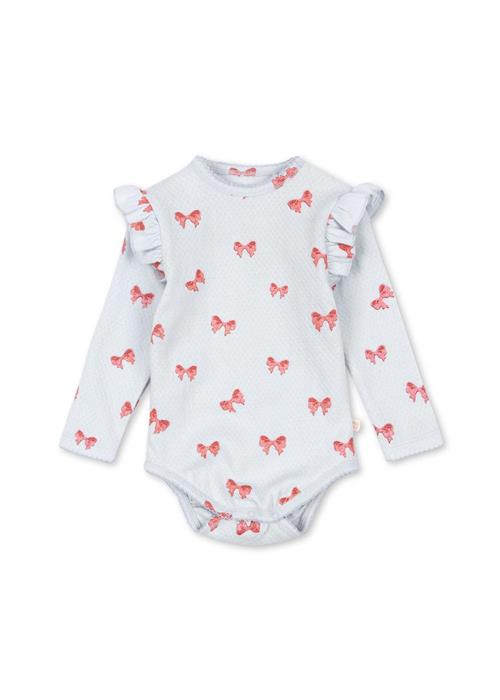 Konges Sløjd GOTS Sui Frill Body Rosia Blue Bow  Rosia Blue Bow 18 months  Blå  18 måneder  kvinde