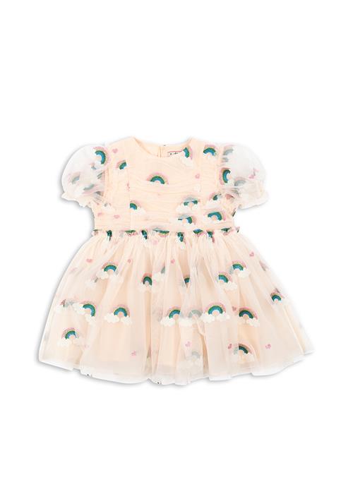 Konges Sløjd Tullie Kjole Rainbow Glitter  Rainbow Glitter 3 Y  Lyserød  3 år  kvinde