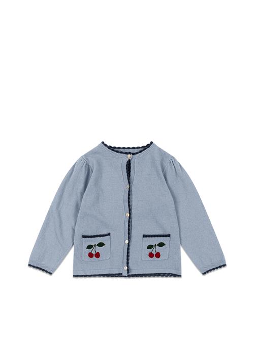 Konges Sløjd Alexa Strikket Cardigan Blue Fog  Blue Fog 4 Y  Blå  4 år  kvinde