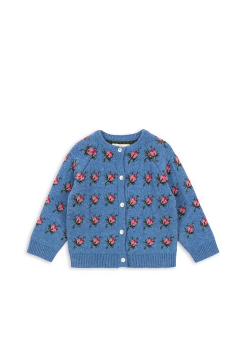 Konges Sløjd Belou Strikket Cardigan Rosie Shade  Rosie Shade 4 Y  Blå  4 år  kvinde