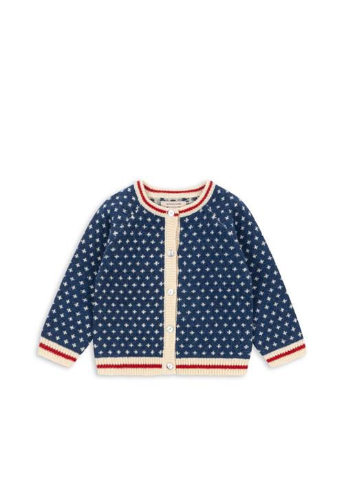 Konges Sløjd Billi Strikket Cardigan Blue  Blue 7-8 Y  Blå  7-8 år  mand