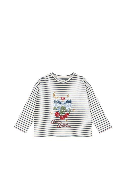Konges Sløjd GOTS Lin T-shirt Med Lange Ærmer Amarena  Amarena 2 Y  Creme  2 år  kvinde