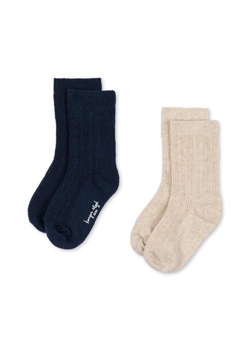 Konges Sløjd 2-pak Pontelle-strømper Mix Pack  Mix Pack 25-28 EU  Creme  25-28 EU  unisex