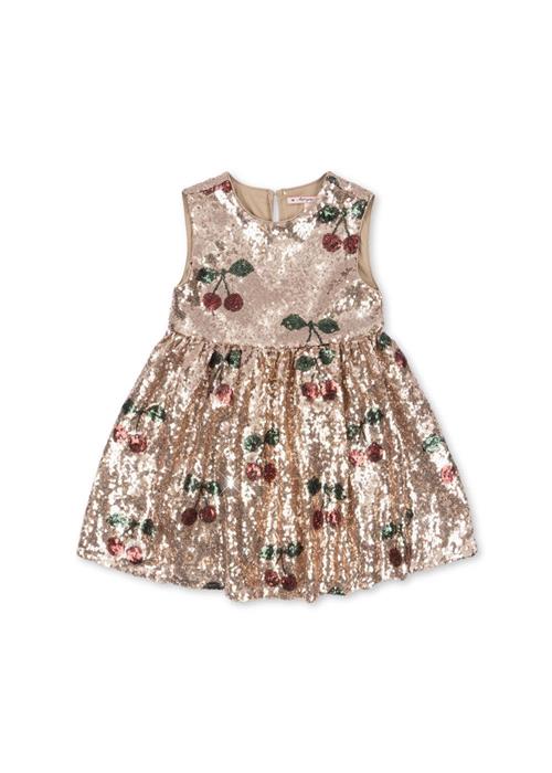 Konges Sløjd Starla Pailletkjole Ma Grande Cerise  Ma Grande Cerise 5-6 Y  Beige  5-6 år  kvinde