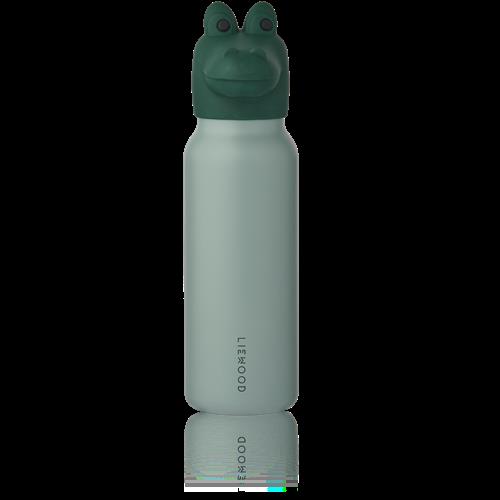 Liewood Falk Vandflaske Med Krokodillelåg 350 Ml Peppermint / Garden Green  Water Bottle with Crocodile Lid 350 ml-OS  Grøn  One Size  unisex