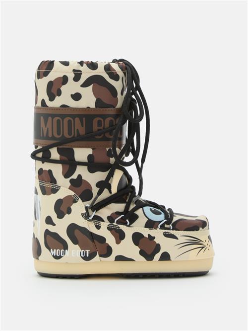 Moon Boot Mb Icon Animal Snestøvler Leopard  Leopard-27-30 EU  Beige  27-30 EU  kvinde