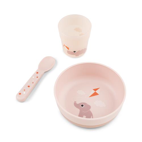 Done by Deer Playground Måltidssæt Powder  Powder-OS  Lyserød  One Size  unisex