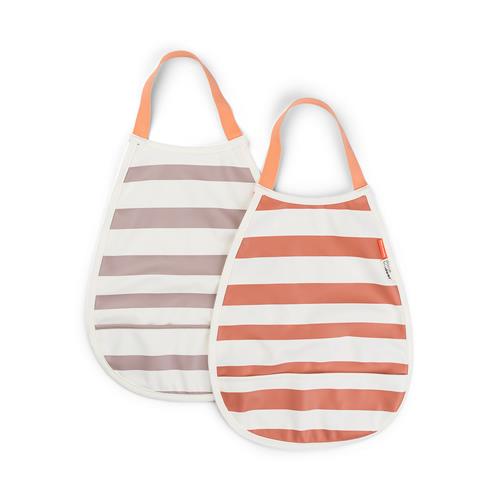 Done by Deer Pull-over Hagesmæk 2-pak Papaya/powder  Papaya/Powder-OS  Lyserød  One Size  unisex