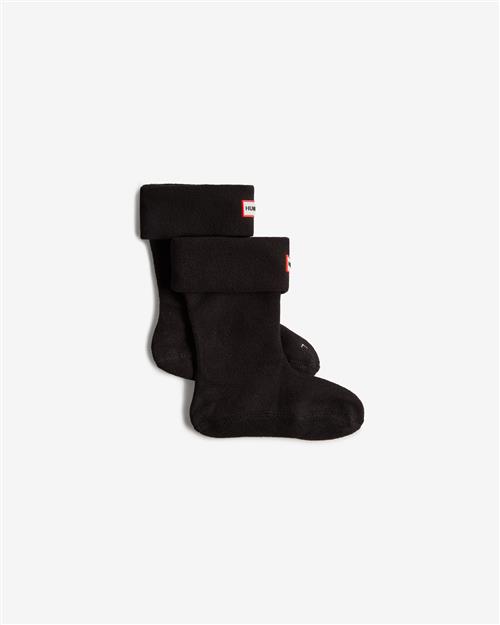 Hunter Kids Støvlesokker I Fleece Black  Black XS  Sort  XS  unisex