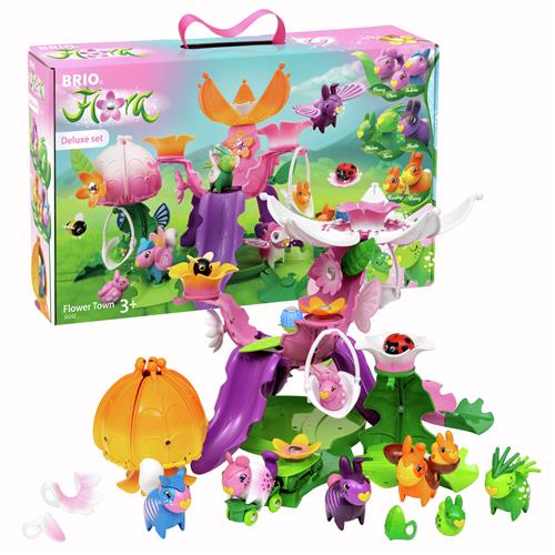 BRIO BRIO Flora Flower Town Legesæt Mix  Mix-Onesize  Lyserød  One Size  unisex