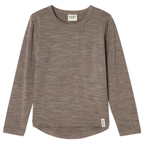 Kuling Canberra Baselayer-top I Uld Light Brown Melange  86/92 cm Wool Brun  86/92 cm  unisex