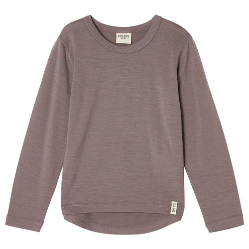 Kuling Canberra Baselayer-top I Uld Lilac  110/116 cm Wool Lilla  110/116 cm  unisex