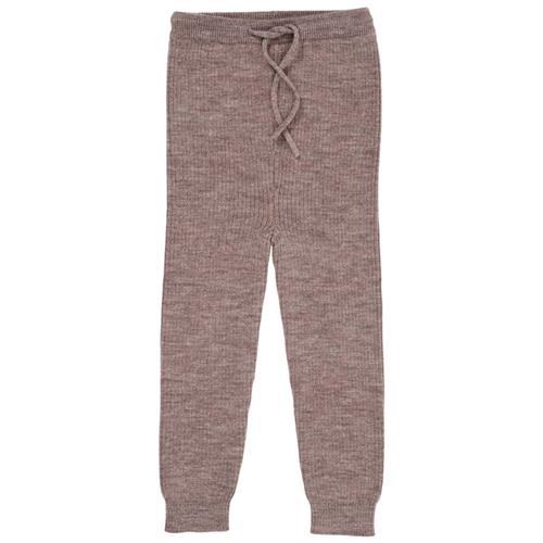 Copenhagen Colors Merino Classic Rib Leggings w Drawstrings  Natural Melange 74 cm  Beige  74 cm  unisex